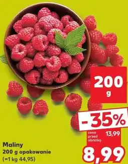 Kaufland Maliny 200 g opakowanie oferta
