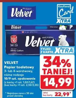 Kaufland Papier toaletowy Velvet oferta