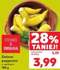 Kaufland Zielone pepperoni z serkiem oferta