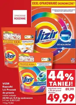 Kaufland Kapsułki lub Proszek do prania Vizir oferta