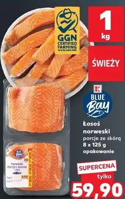 Kaufland Łosoś norweski porcje ze skórą Blue Bay oferta