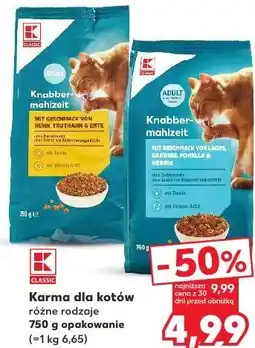 Kaufland CLASSIC Karma dla kotów różne rodzaje oferta