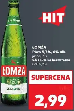 Kaufland Łomża Piwo 5,7%, 6% alk. jasne, Pils oferta