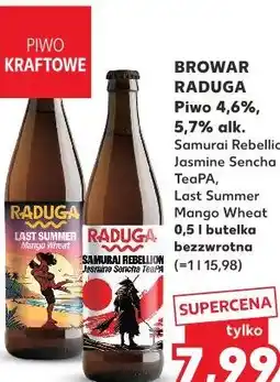 Kaufland Browar Raduga Piwo 4,6%, 5,7% alk. Samurai Rebellion Jasmine Sencha TeaPA, Last Summer Mango Wheat oferta
