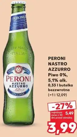 Kaufland Piwo 0%, 5,1% alk. Peroni Nastro Azzurro oferta
