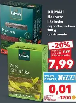 Kaufland DILMAH Herbata liściasta cejlońska, zielona oferta