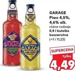 Kaufland Garage Piwo 4,5%, 4,6% alk. różne rodzaje oferta