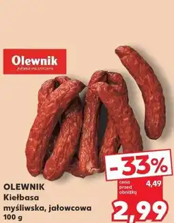 Kaufland Olewnik Kiełbasa myśliwska, jałowcowa oferta