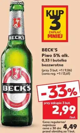 Kaufland Piwo 5% alk. Beck's oferta