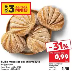Kaufland Bułka muszelka z kiełkami żyta oferta