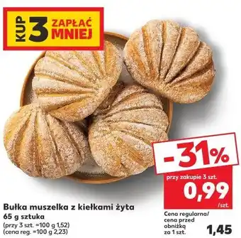 Kaufland Bułka muszelka z kiełkami żyta oferta