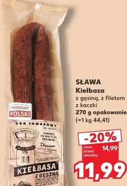 Kaufland Kiełbasa z gęsiną, z filetem z kaczki Sława oferta