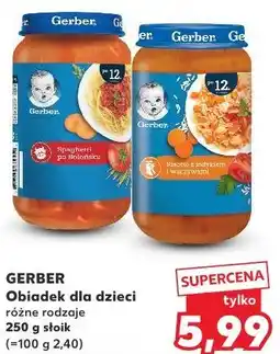 Kaufland GERBER Obiadek dla dzieci oferta
