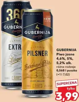 Kaufland Piwo jasne Gubernija oferta
