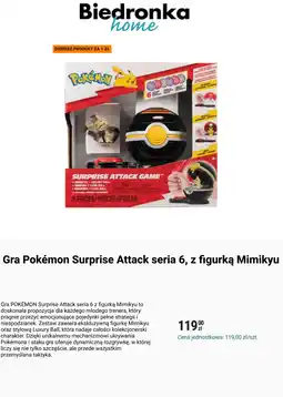 Biedronka Gra Pokémon Surprise Attack seria 6, z figurką Mimikyu oferta
