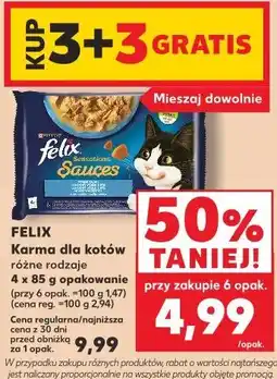 Kaufland Felix Karma dla kotów Sensations Sauces oferta