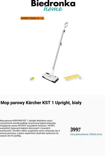 Mop parowy Kärcher KST 1 Upright, biały