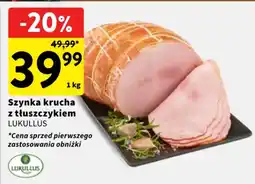 Intermarche Szynka krucha z tłuszczym Lukullus oferta