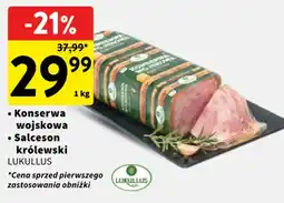 Intermarche Konserwa wojskowa Salceson królewski LUKULLUS oferta