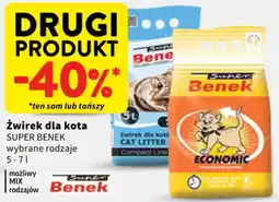Intermarche Żwirek dla kota Super Benek oferta