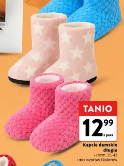 Intermarche Kapcie damskie długie oferta