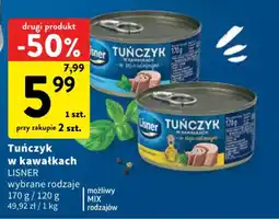 Intermarche Tuńczyk w kawałkach Lisner oferta