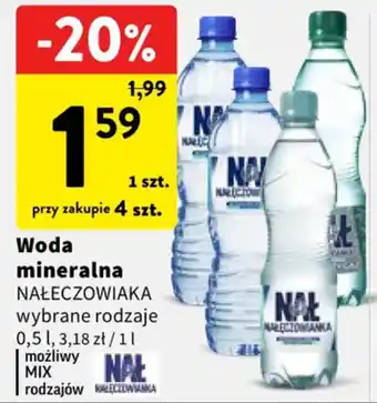 Intermarche Woda mineralna NAŁECZOWIANKA oferta