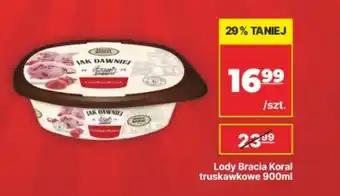 Lody Bracia Koral truskawkowe