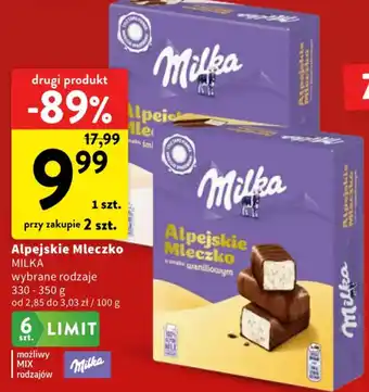 Alpejskie Mleczko MILKA