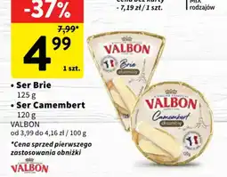 Intermarche Ser Brie i Ser Camembert VALBON oferta