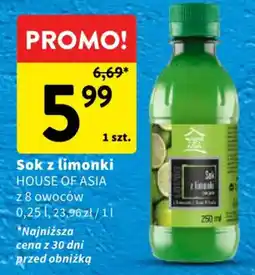 Intermarche Sok z limonki House of Asia oferta