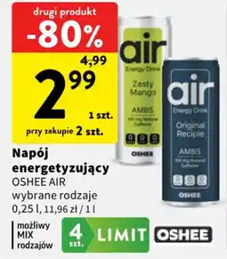 Intermarche Napój energetyzujący OSHEE AIR oferta