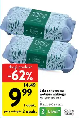 Intermarche Jaja z chowu na wolnym wybiegu Kotlina Natury oferta