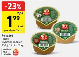 Intermarche Pasztet PROFI wybrane rodzaje oferta