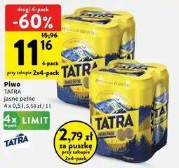 Intermarche Piwo TATRA jasne pełne oferta