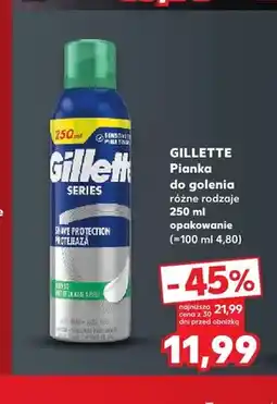 Kaufland Pianka do golenia Gillette oferta