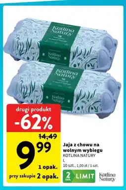 Intermarche Jajka kurze z chowu na wolnym wybiegu Kotlina Natury L oferta