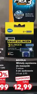 Kaufland Wkłady wymienne do maszynki 3 ostrza Bevola oferta