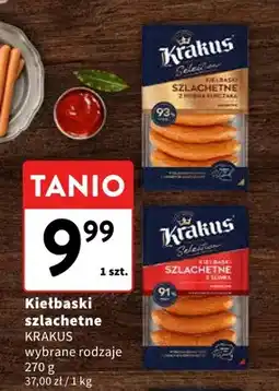 Intermarche Kiełbaski szlachetne z piersią kurczaka Krakus oferta