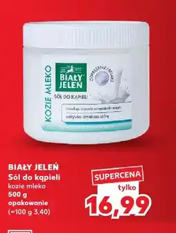 Kaufland Sól do kąpieli kozie mleko Biały Jeleń oferta