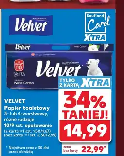 Kaufland Papier toaletowy Velvet oferta