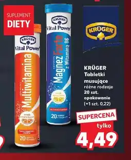 Kaufland Tabletki musujące Vital Power Multiwitamina Krüger oferta