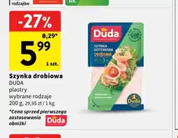 Intermarche Szynka drobiowa Duda w plastrach oferta