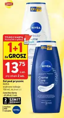 Intermarche Żel pod prysznic Nivea Creme Soft oferta