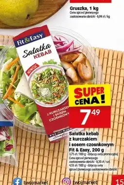 Twój Market Sałatka kebab z kurczakiem i sosem czosnkowym Fit & Easy oferta