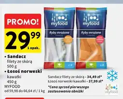 Intermarche Sandacz filety ze skórą Myfood oferta