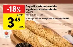 Intermarche Bagietka wieloziarnista wypiekana na kamieniu Nowel oferta