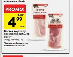 Intermarche Boczek surowy wędzony Prosto z Wędliniarni w plastrach oferta