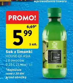 Intermarche Sok z limonki z 8 owoców House of Asia oferta
