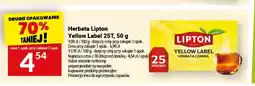 Twój Market Herbata Lipton Yellow Label 25T oferta